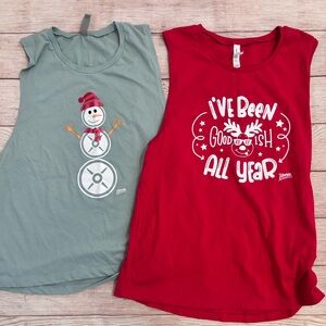 Holiday fitness tank tops- unisex